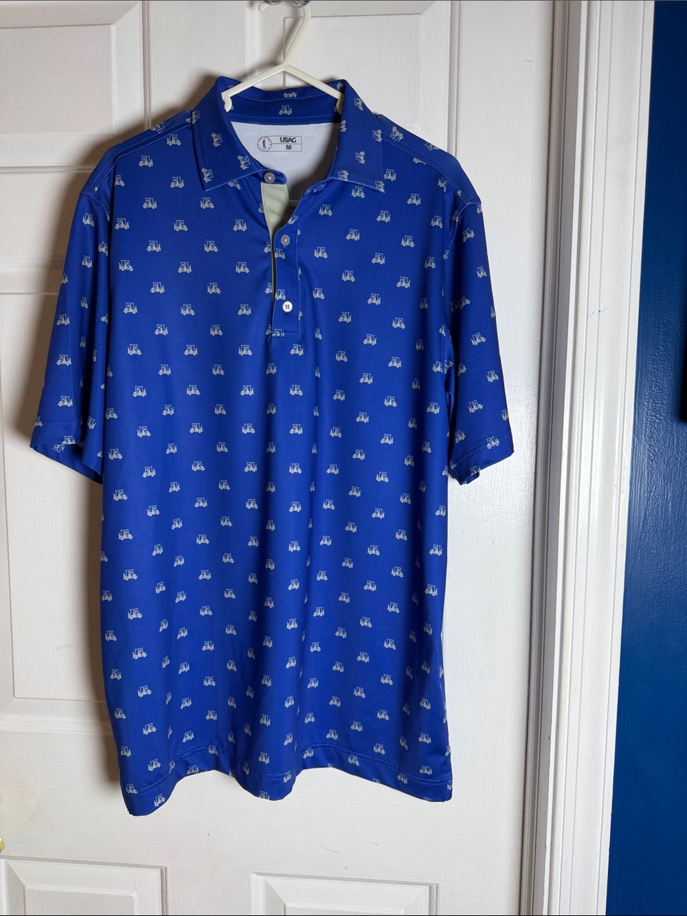 Men’s Ditzy Drinkers" Golf Polo from the brand U Suck at Golf (USAG) Size Medium